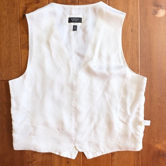 100% Linen Vest Nordstrom Mens Shop XL Off-White DISCONTINUE - Picture 13 of 15